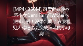 [MP4/ 350M] 可爱萌妹纯欲系少女DemiFairyTW穿着衣服贼可爱！没想到脱了衣服看见大鸡吧也会变成淫荡的小母狗