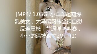 [MP4/ 1.03G] 小羊羊超萌爆乳美女，大马尾网袜全裸自慰，反差震撼，艹逼咩咩叫春，小小的逼被狠艹2V！ (1)