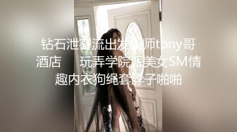 钻石泄密流出发型师tony哥酒店❤️玩弄学院派美女SM情趣内衣狗绳套脖子啪啪