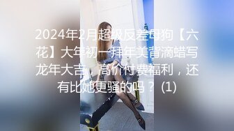 2024年2月超级反差母狗【六花】大年初一拜年美背滴蜡写龙年大吉，高价付费福利，还有比她更骚的吗？ (1)