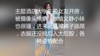 主题酒店大学生带女友开房，被摄像头偷拍，眼镜文静小妹也很骚，进来就脱掉裤子舔屌，衣服还没脱后入大屁股，各种姿势配合