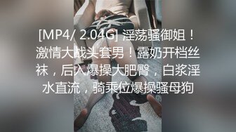 [MP4/ 2.04G] 淫荡骚御姐！激情大战头套男！露奶开档丝袜，后入爆操大肥臀，白浆淫水直流，骑乘位爆操骚母狗