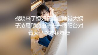 视频来了媳妇在里屋睡觉大姨子凌晨爬窗出来在一楼阳台对着大马路被我爆操