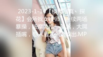 2023-1-14【模特写真丶探花】会所找女技师，连续两场暴操，按摩乳推一条龙，大屌插嘴，怼入骚穴一顿输出.MP4